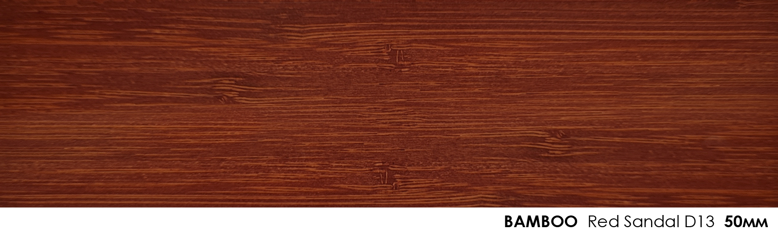 50mm Bamboo Red Sandal D13